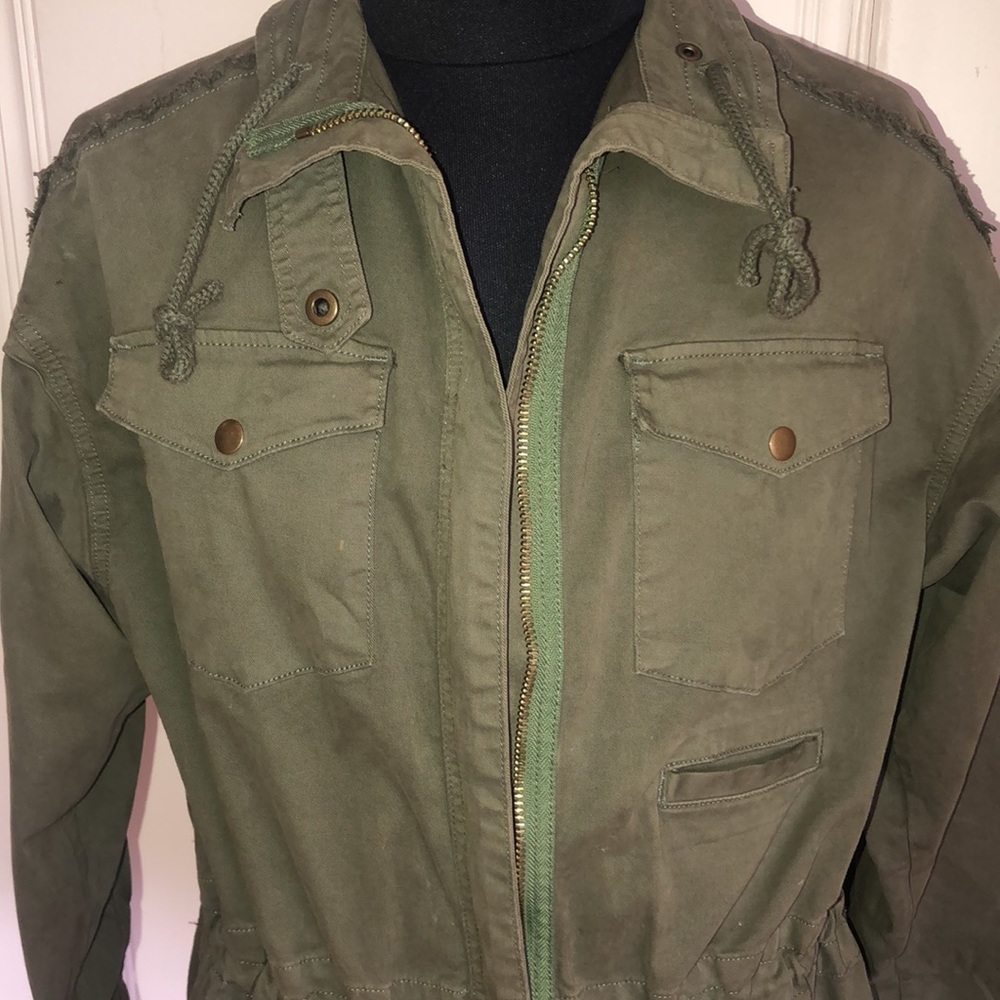 Mcquire Updated Weighted Army Jacket. Euc. - image 7